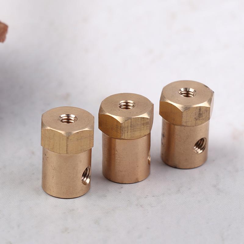 1Pc Wheel Hex Coupling Coupler With Screws Brass Sleeve Adapter Tire Connector 3/4/5/6/7/8Mm For Rc Boat Car Spare Parts