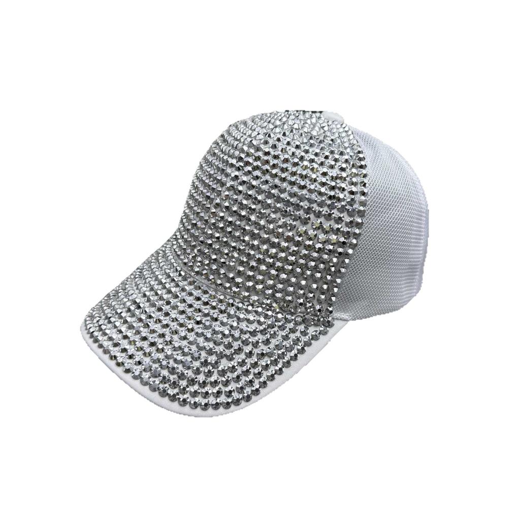 Heavy Industry Diamond Full Diamond Baseball Cap Women's Summer Mesh Breathable Light Luxury Style Small Face Big Head Circumference Sun Hat