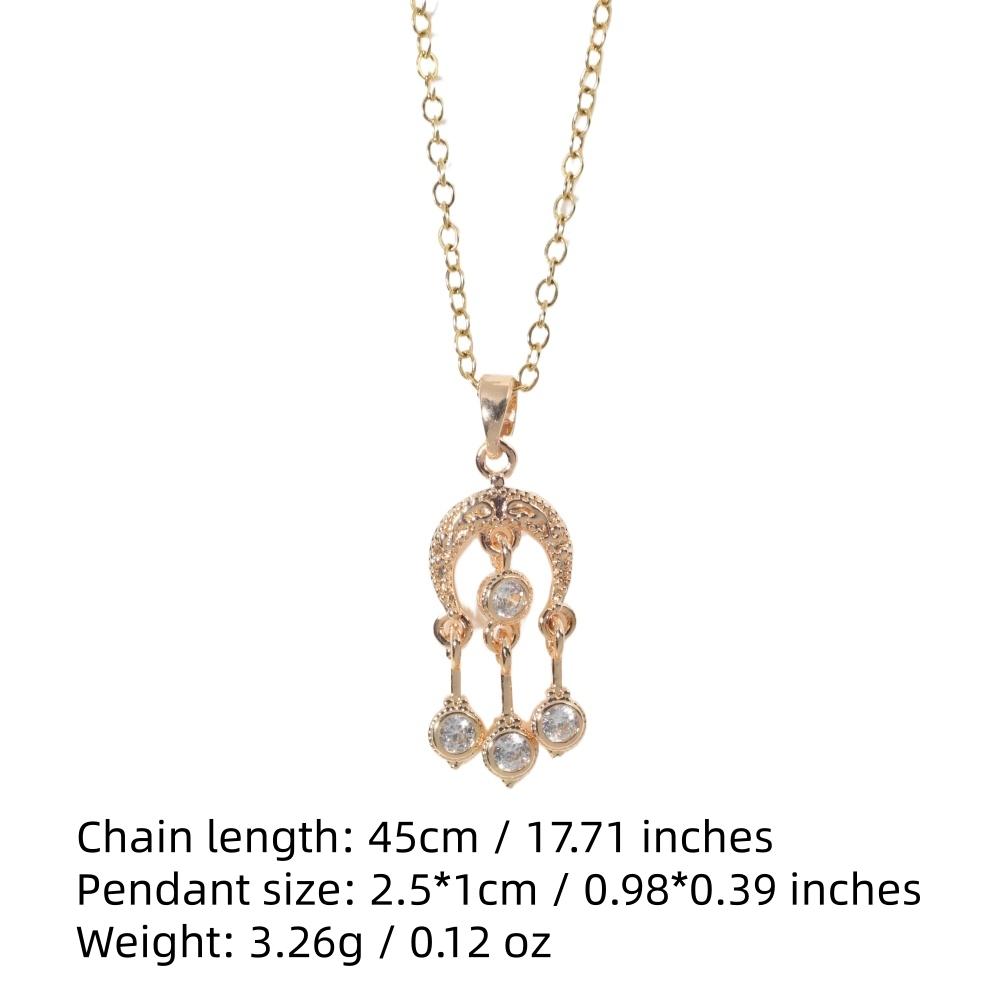 Fashion Tassel Zirconia Pendant Necklaces for Women Wedding Party Jewelry Accessories