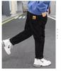 Boys' Corduroy Plus Velvet Winter Pants - New 2025 Style Long Sweatpants for Kids