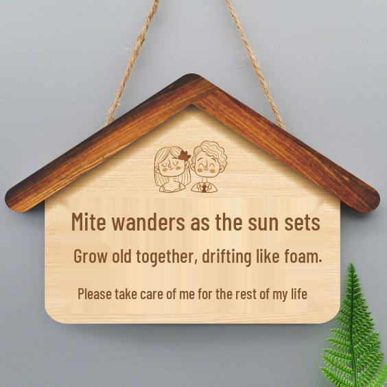 Creative Welcome Home Hanging Sign for Entryway