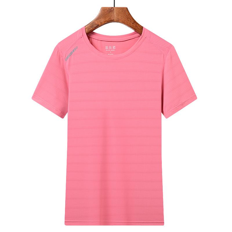 Men's & Women's Ultra-Thin Quick-Dry Ice Silk Short Sleeve Sports T-Shirt - Breathable, Sweat-Absorbent, High Elastic for Outdoor Use