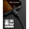 Anker Heavy Duty Nylon USB-C & Lightning Cable MFi Certified USB PD Compatible Compatible with iPhone 14 / 13 / 12 / SE (3rd Generation) (0.3m Black)