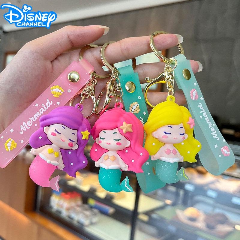 Mermaid Keychain Cartoon Cute Pendants Key Holder Decoration Bag Charm Gifts Kid