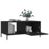 VidaXL Table basse noir 90x50x40 cm bois d'ingénierie 829221