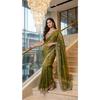Neuer Instagram Trend Ready-to-Wear Designer-Saree mit Bluse
