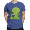 Angry Alien Head Flipping The Bird Middle Finger Men T Shirts Resident Alien Amazing Tees Short Sleeve O Neck T-Shirts Cotton