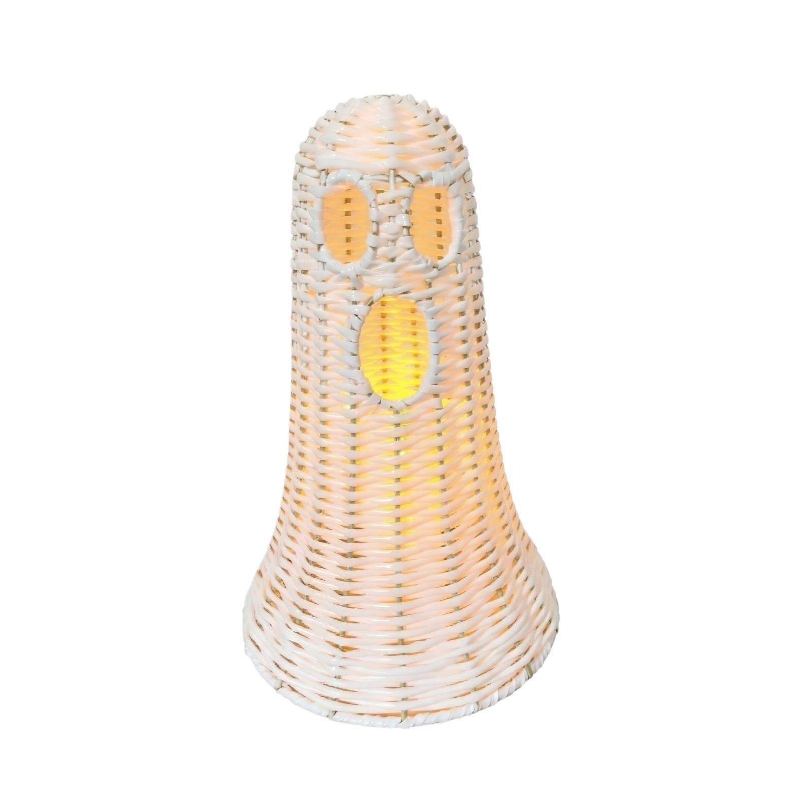 

Woven Ghost Ornament Decorative Figurine for Holiday Home Tabletop Centerpiece Indoor Outdoor Display Craft Decoration One Size