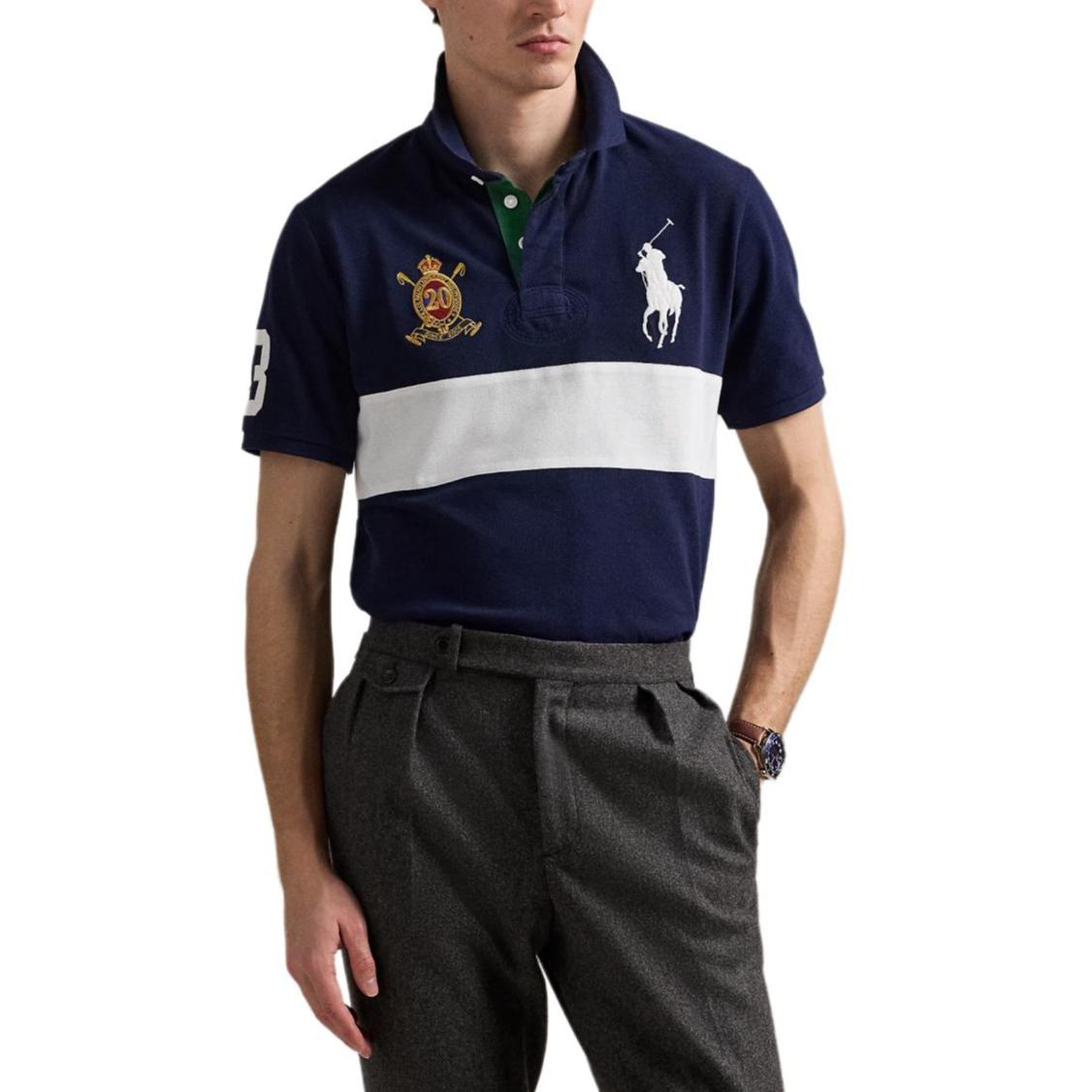 

Polo Ralph Lauren Хлопковая рубашка-поло Slim Fit Мужские топы MNPOKNI1N823725-410 S