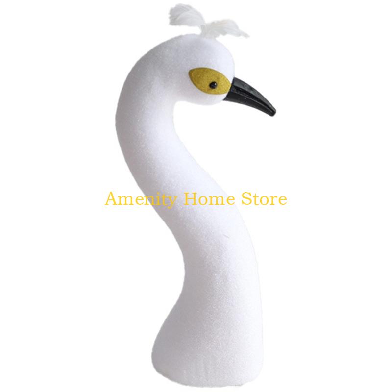 

F26C Realistic Bird Head Display Accent For Professional Florists Event Planners And Modern Home Styling белый