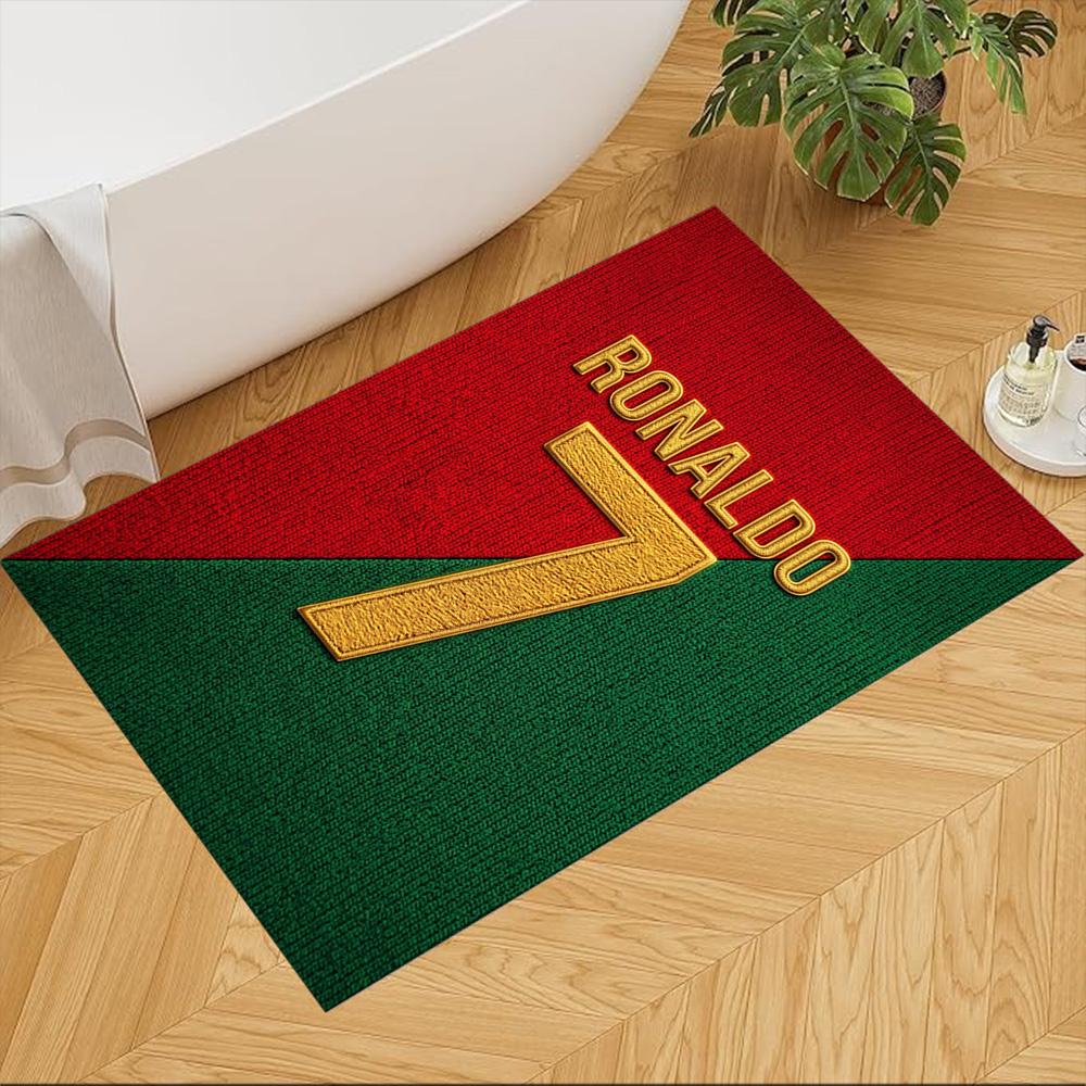 Cristiano Ronaldo Floor Rug Office Rug Design for Study Room Entryway Living Rooms Kitchen Anti-slip Rug Decorate Offices Gift for Festivals