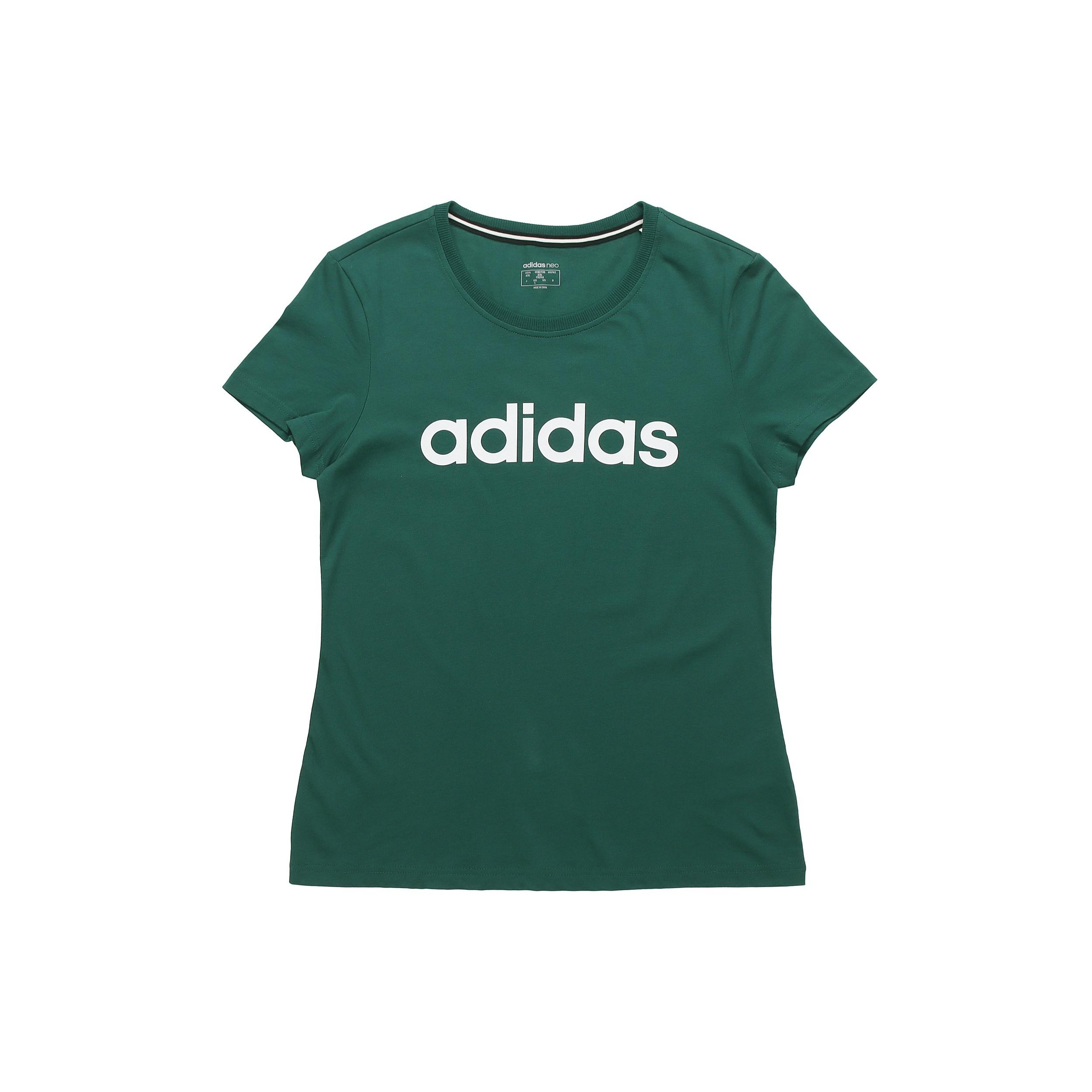 (WMNS) adidas neo Short Sleeve Forest Green Women s FP7866 M