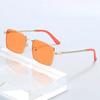 European American Threaded Leg Metal Frame Sunglasses UV Resistant Strong Light Resistant Driving Glasses Fashion