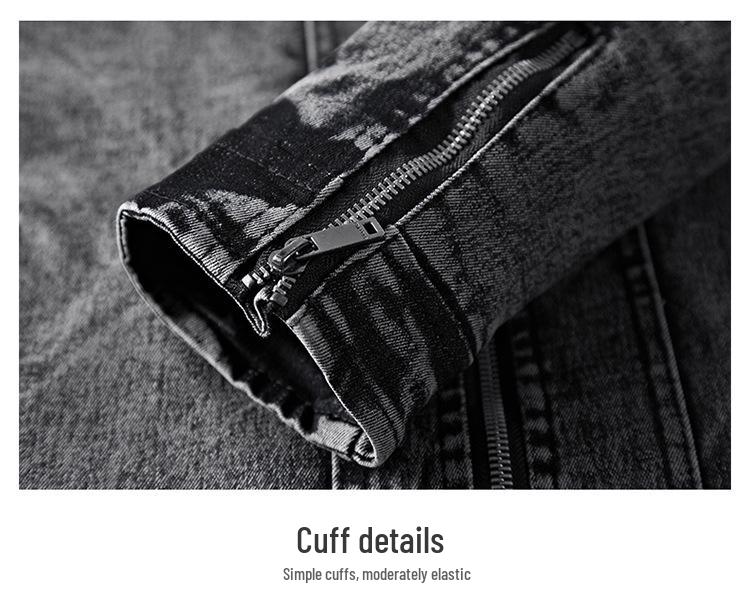 Men's 2021 Slim Fit Retro Denim Jacket - Autumn/Winter Korean Style