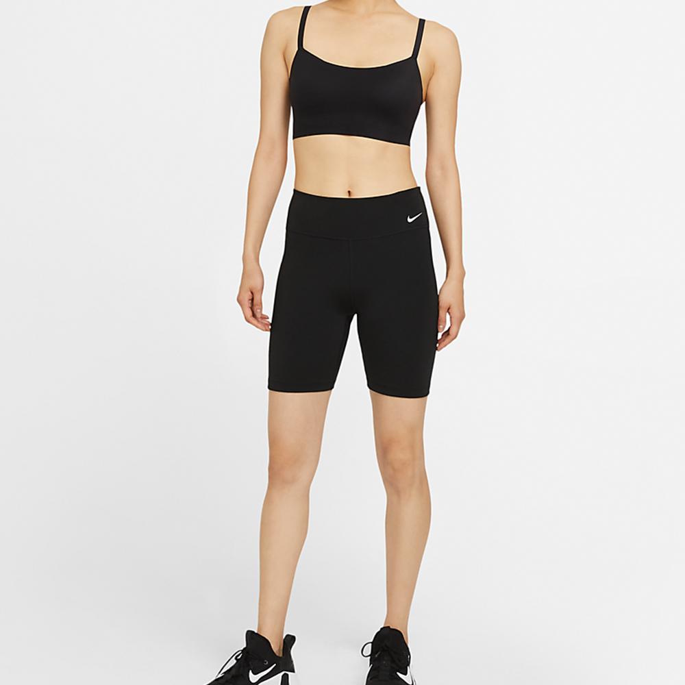 Nike One Mid-Rise Training Cycling Fitness Shorts Women Bottoms Black DD0244-010