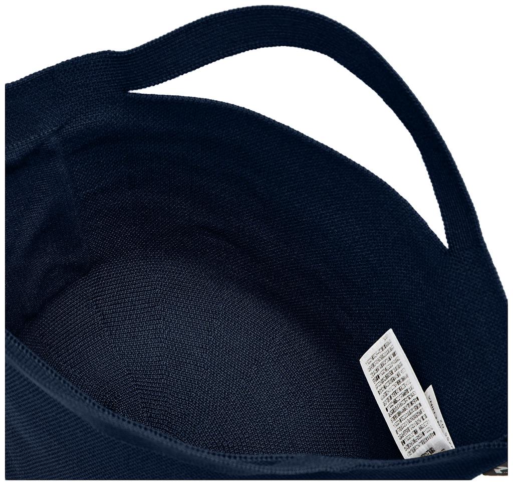 Free Hat Recycled Yarn Knitted Basket Tote Bag Baby Lou 0255 Navy [Rootote] Lightweight, Standing, Shape, Po-No