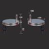 2 Pieces Quick Release Top Hinge Fixings Spare Parts, Soft Fitting for Home