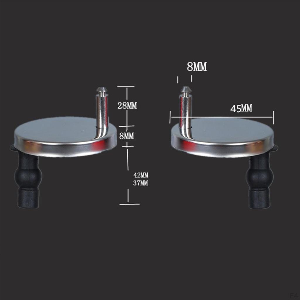 2 Pieces Quick Release Top Hinge Fixings Spare Parts, Soft Fitting for Home