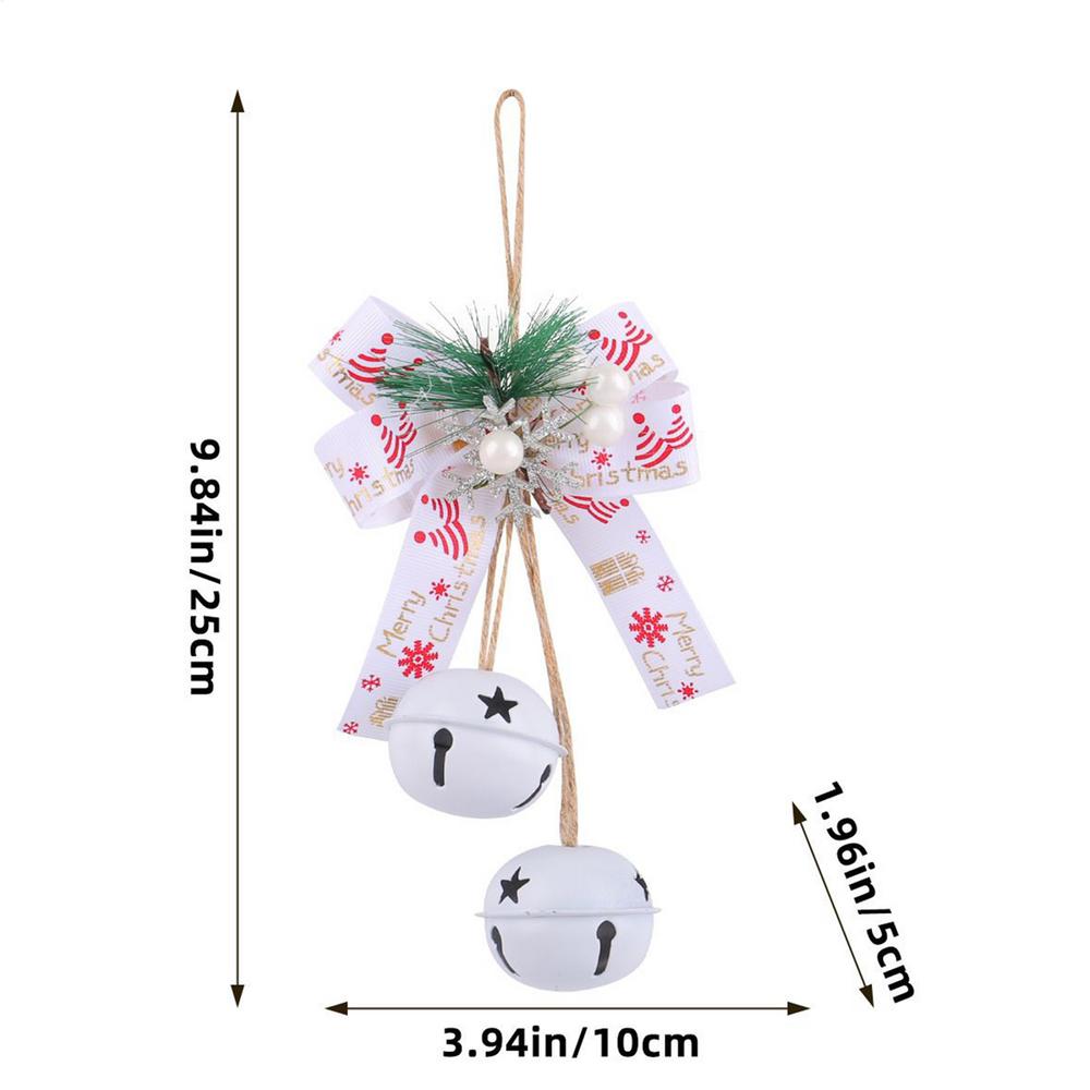 Bell Ornaments For Christmas Tree Metal Bell Ornaments With Bow Berry Party Supplies Christmas Decorations For Patio Farmhouse
