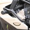 Motorcycle Crash Bar Anti-Fall Head: Rubber-Aluminum with Spring Buffer 