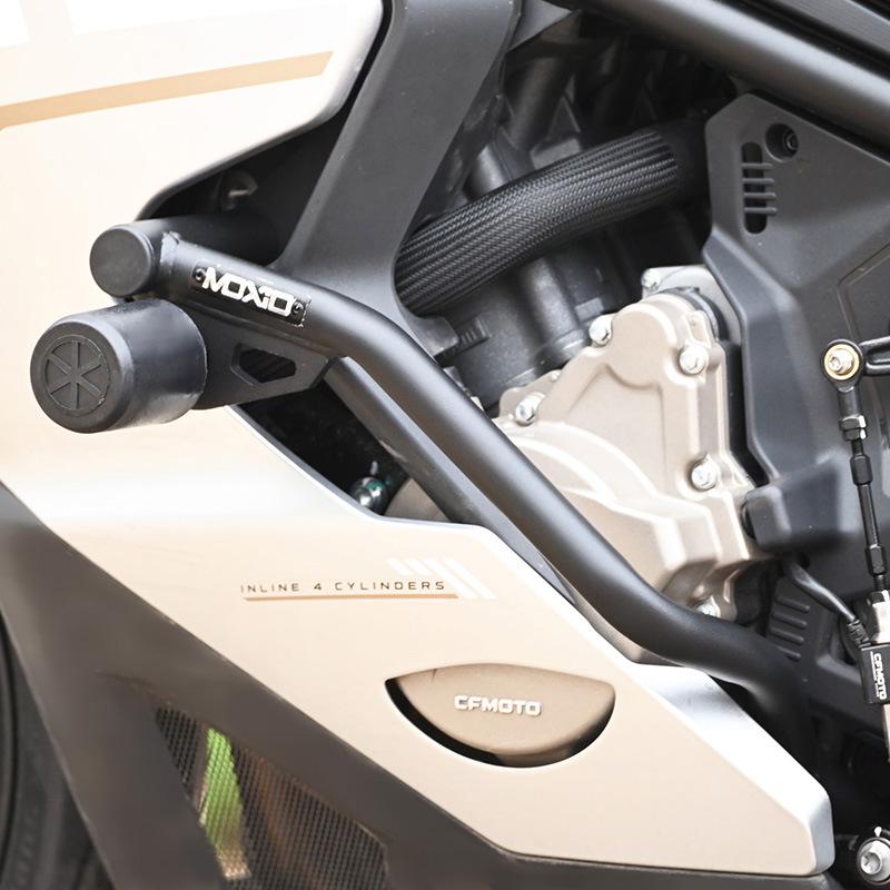 Motorcycle Crash Bar Anti-Fall Head: Rubber-Aluminum with Spring Buffer