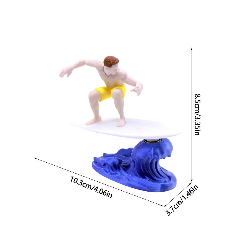 Fun Drift Surfing Muscular Man Creative Decoration Dashboard Drift Ornaments Office Desktop Statue Decor Car Interior