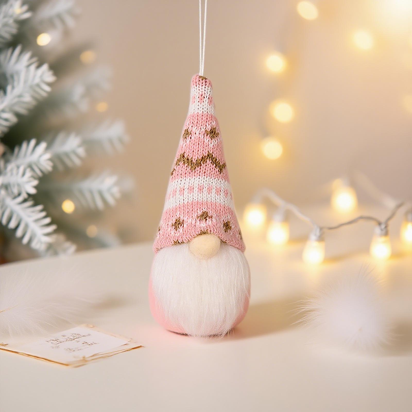 

Youqi Christmas Atmosphere Rudolph Faceless Doll Hanging Ornament