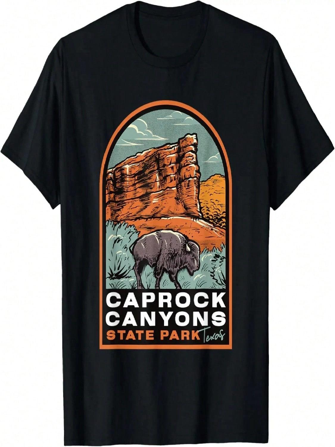Caprock Canyons State Park Texas Vintage T-Shirt S разноцветный