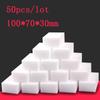50 Pieces of White Melamine Sponge Eraser, Kitchen, Office, Bathroom Cleaning/dishwashing Accessories 100 * 70 * 30mm