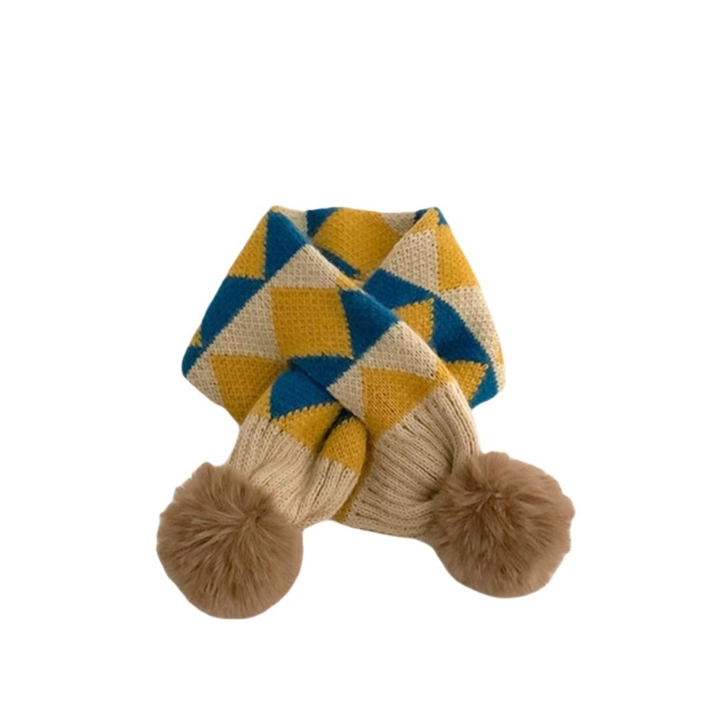 Windproof Boys Girls Knitting Scarf Cartoon Bib Children Kids Winter Scarves  Autumn Winter