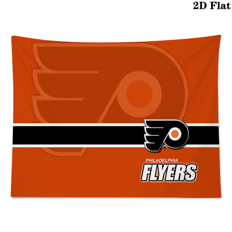 Philadelphia Flyers Logo Wall Tapestry Aesthetic Wall Hanging Printed Fabric Blanket Decorative Tapestries for Bedroom Living Room Home Decor
