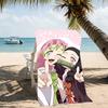 Customizable personalized beach towels Demon Slayer character theme themed designs.Suitable for the beach, yoga, sports;ideal as beach accessories