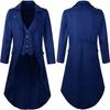 2022 Men's Gothic Steampunk Long Tailcoat Performance Costume