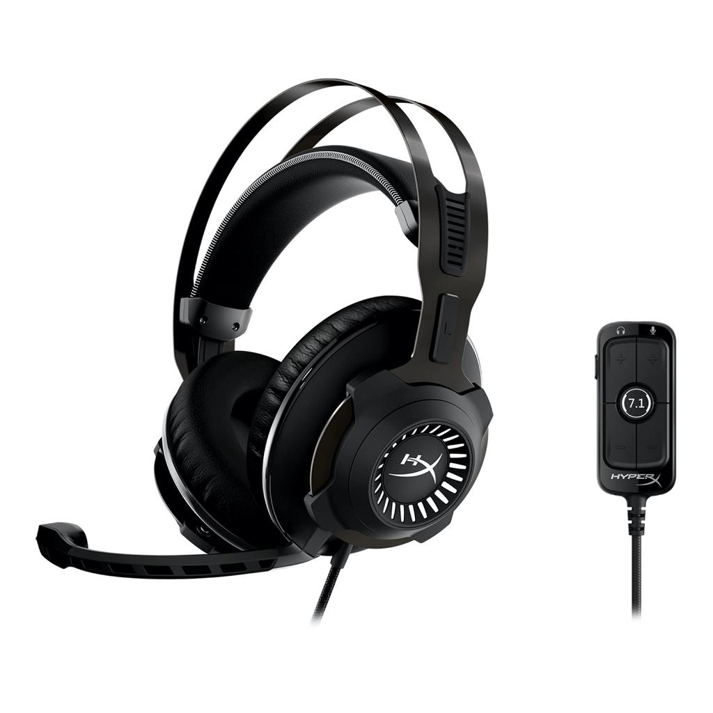 HyperX Cloud Revolver Gaming Headset PS4 PS5 PC Switch Xbox Minneskumpute Robust Stålramme TeamSpeak Discord-sertifisert USB Lydkontrollboks