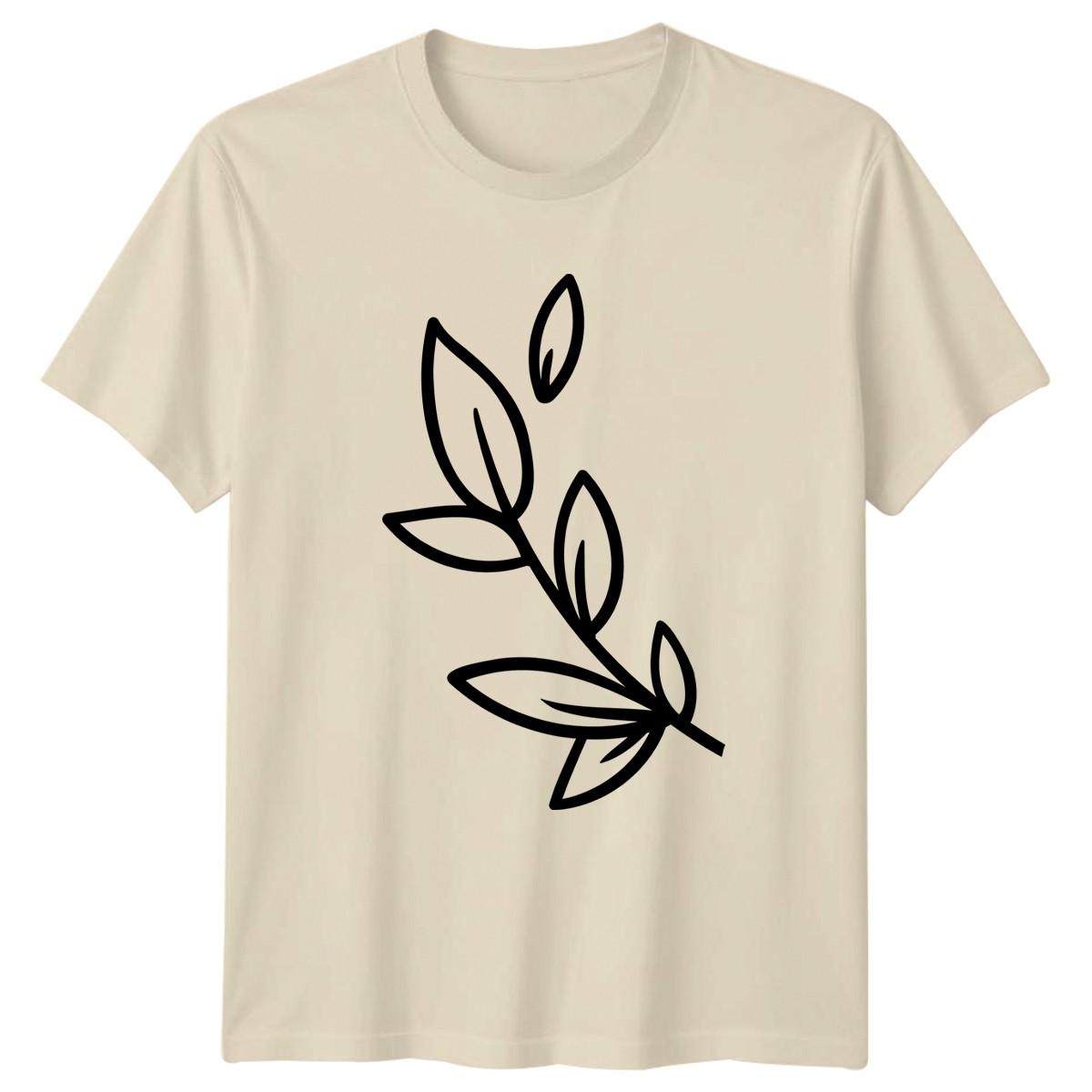 Embrace Natures Beauty Minimalist Leaf T-Shirt Minimalist Leaf Botanical XXL
