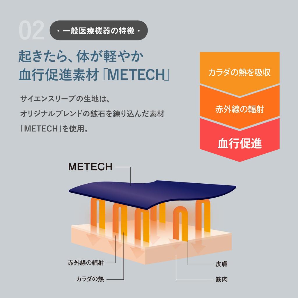 Science Leap Wearable Medical Device x Fatigue Recovery Pajama Short Size LL [SCiENSLEEP] Set, Sleeve, Unisex, Greige,