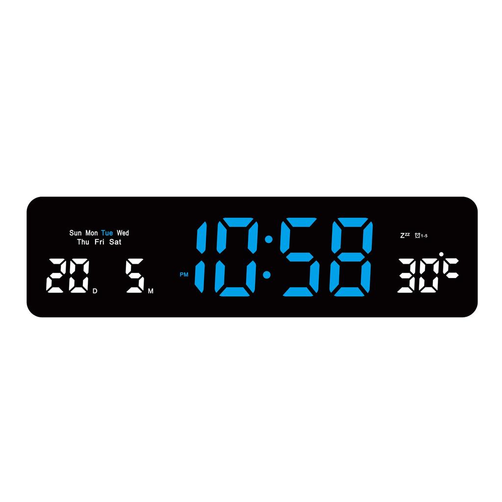 Intelligent LED Electronic Clock Creative Multi Function Large Screen Digital Electronic Clock Living Room Simple Wall Clock