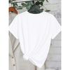 Women's Metal Cherry Print Summer T-Shirt - European & American Style, Round Neck, Short Sleeve