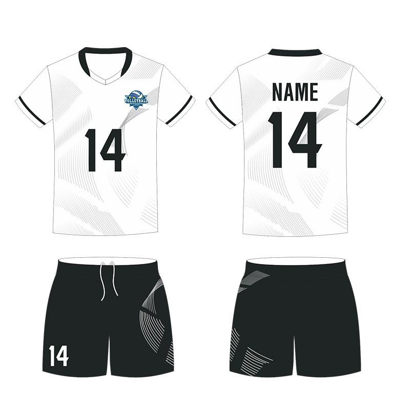 Volleyball Uniform Set Breathable Sports Training Jersey Men Women Striped Team Wear