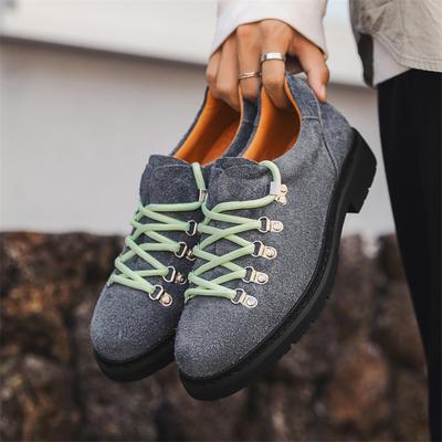 Herren Wildleder Chukka Boots Herbst 2025 Lässig Workwear Dicke Sohle Runde Zehenpartie Slipper Bequem Retro Luxus Stiefeletten