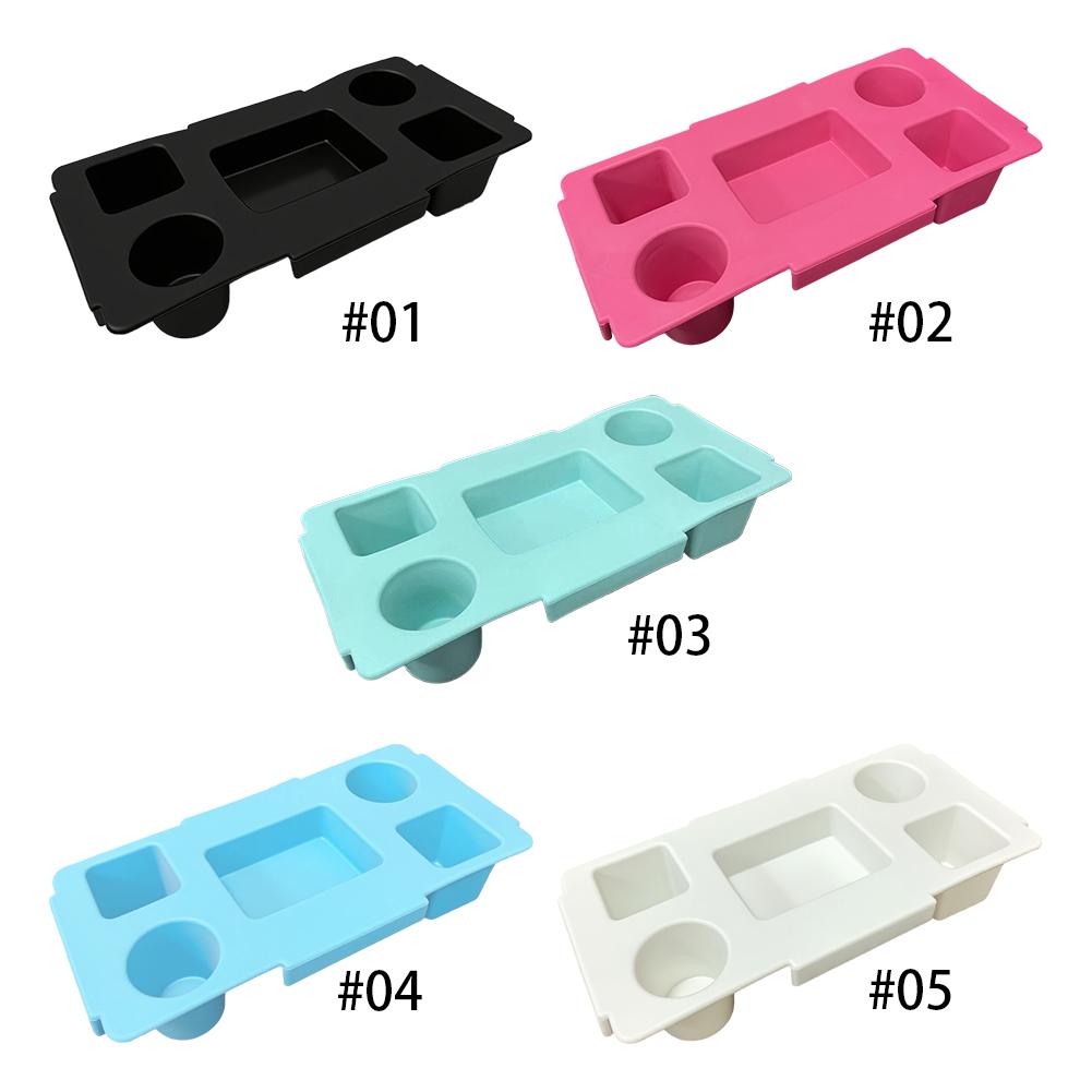 Top Cup Holder Tray Waterproof EVA Storage Lid Multifunctional Bag Top Storage Tray 5 Compartment for Camping Travel