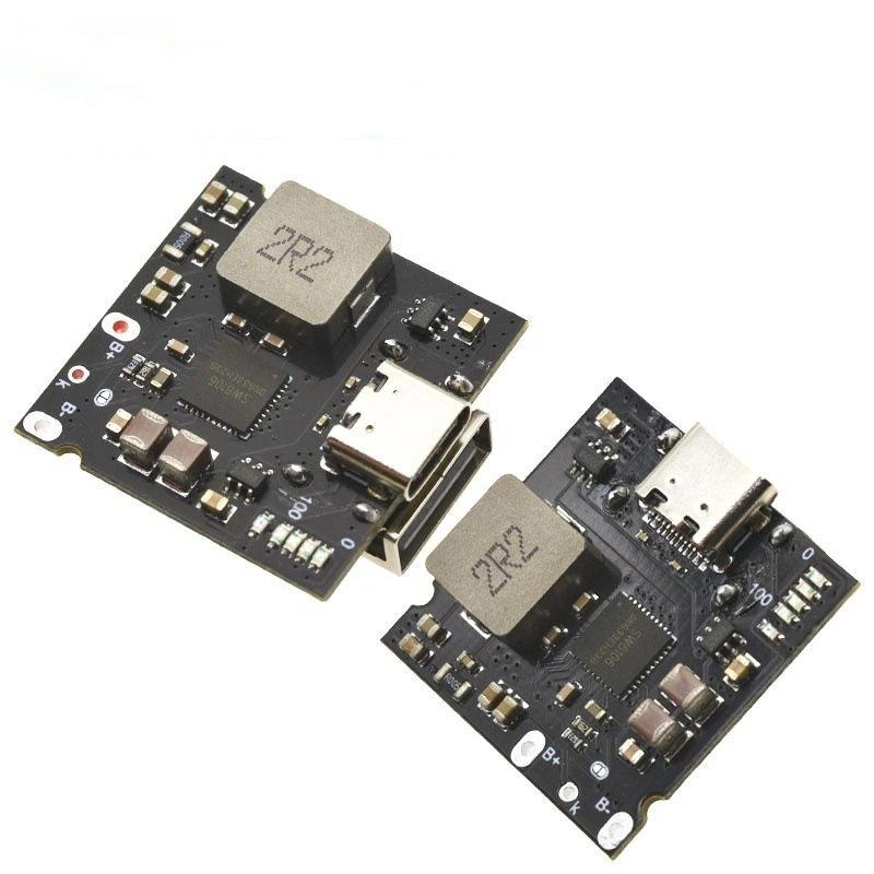 1Pcs Type-C Usb Dc 5V To 3.7V 4.2V Lithium Battery 4A Pd 18W Fast Charge Module 1S Bms 18650 Li-Ion Charging Discharging Board