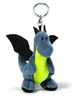 [NICI] Keyring BB Dragon Neon Green 10cm Bean Bag Plush Keychain