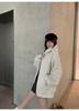 Hongshan Women's Coconut Shell White Heavyweight Casual Hoodie Cardigan - High GSM, Spring/Autumn