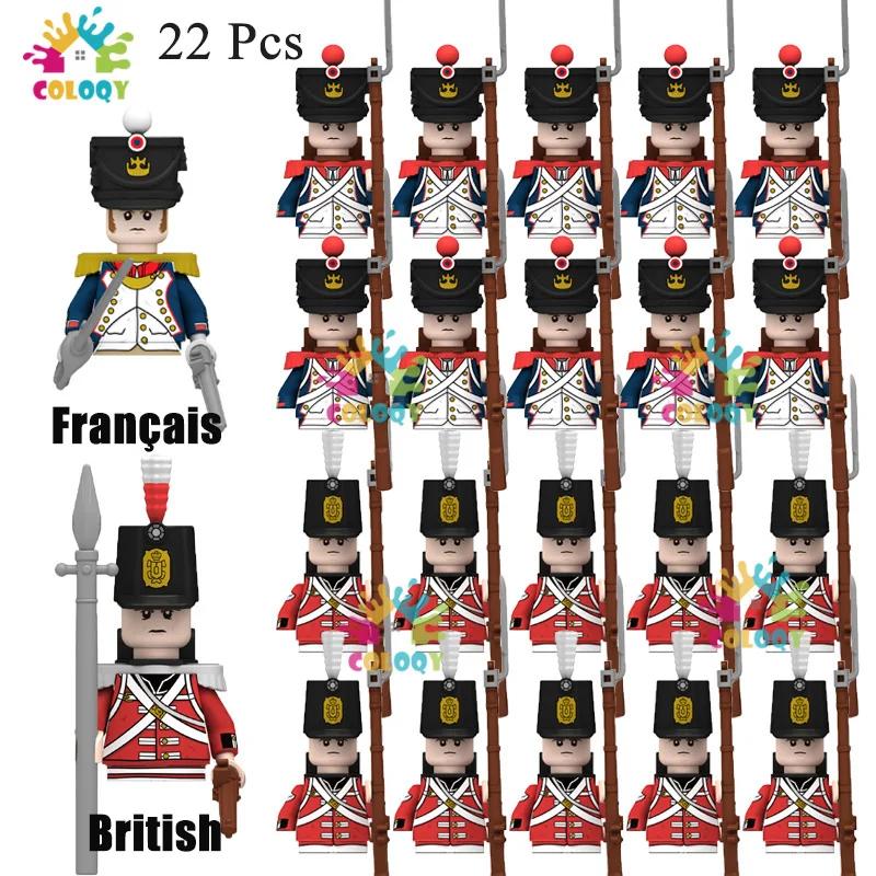 New Kids Toys Napoleonic Wars General Soldier Building Blocks Imperial Navy Mini Action Figures Toys For Kids Birthday Gifts