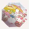 Sanrio Characters Automatic Folding Umbrella Simple 8 Rib Design, Bright Cartoon Pattern, Durable Iron Frame, Suitable For Travel, Outdoor,