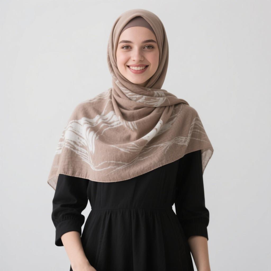 Tie-dye Rayon Cotton Hijab Scarf Woman Muslim Hijabs Shawls Ladies Fashion Wraps Ethnic Islam Turban Female Headscarf Scarves