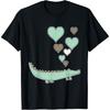 Süner Alligator mit Herzen - Ich liebe Alligatoren T-Shirt