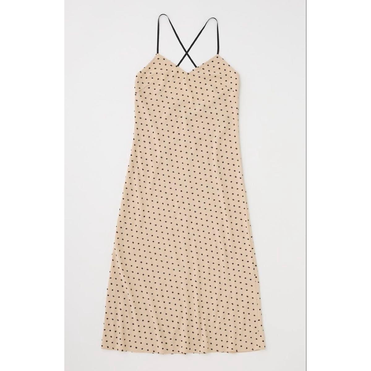 MOUSSY DOBBY DOT Cami Dress Beige