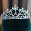 European and American Fashion Headbands  Rhinestone Crowns Princess Birthday Crowns  Coming of Age Party Headwear  High Appearance Level